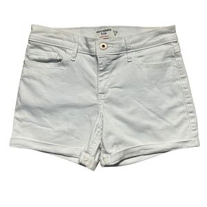 Abercrombie Kids White Jean Midi Shorts